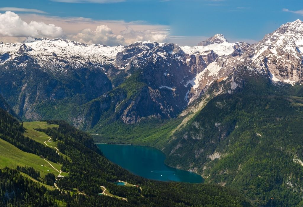 View of Bavarian Alpes From Eagles Nest Berchtesgaden Bavaria